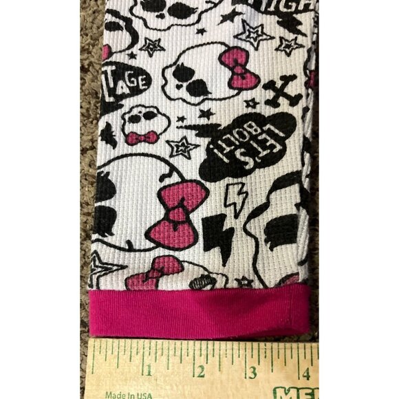 Monster High Thermal Base Layer Girls 12 Used 2 Piece Cotton Blend Fall Winter - Picture 12 of 16